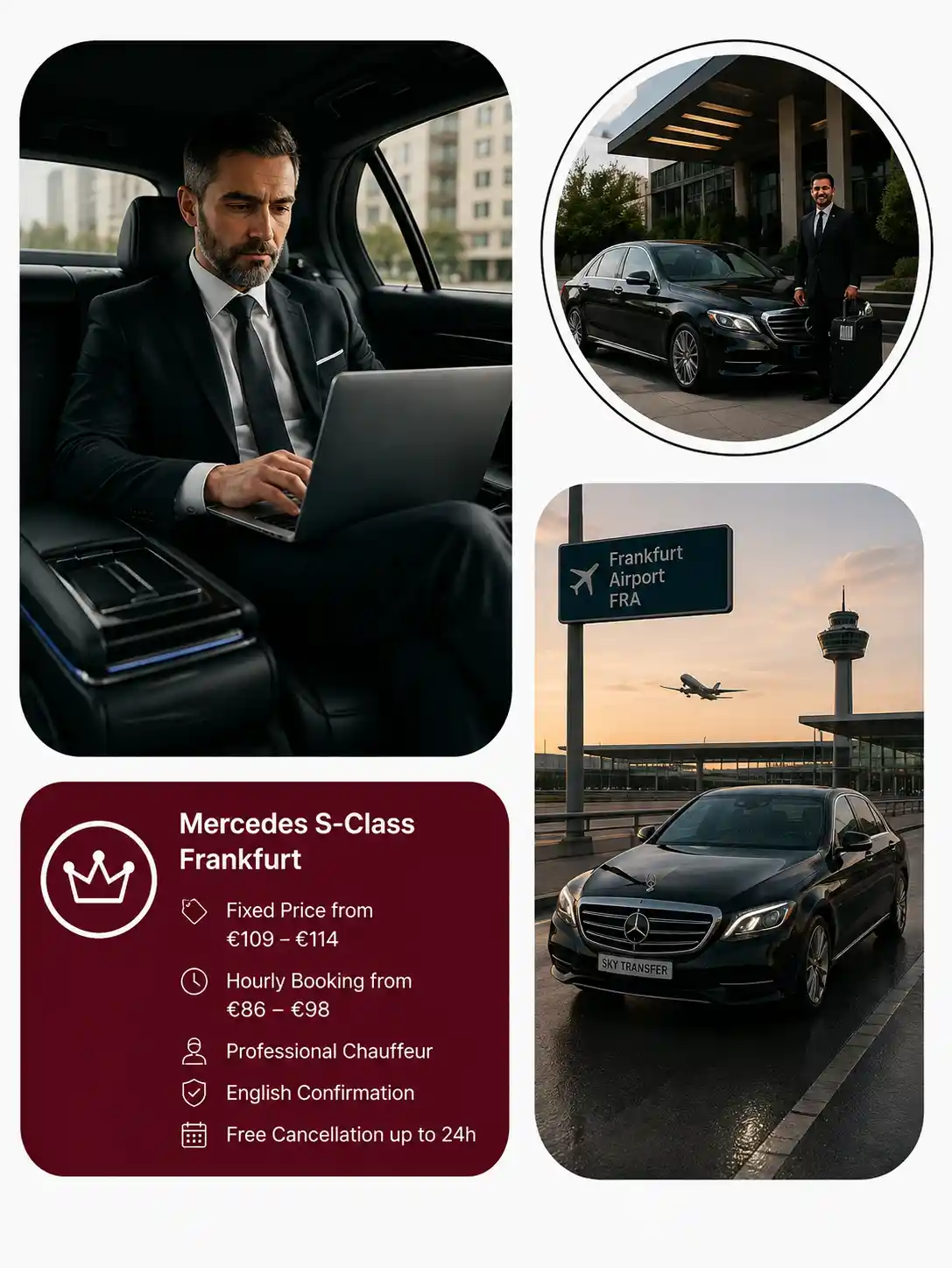 Mercedes S-Klasse Frankfurt Chauffeur Service