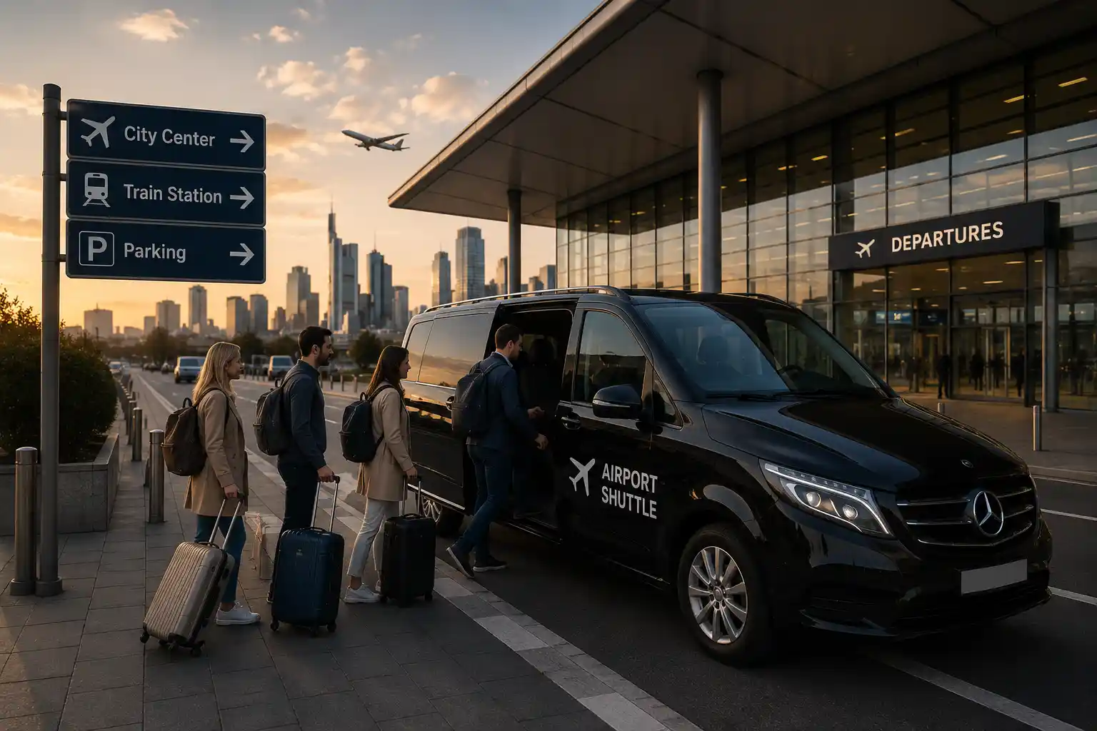 Flughafen Shuttle Frankfurt für Gruppen und Einzelreisende