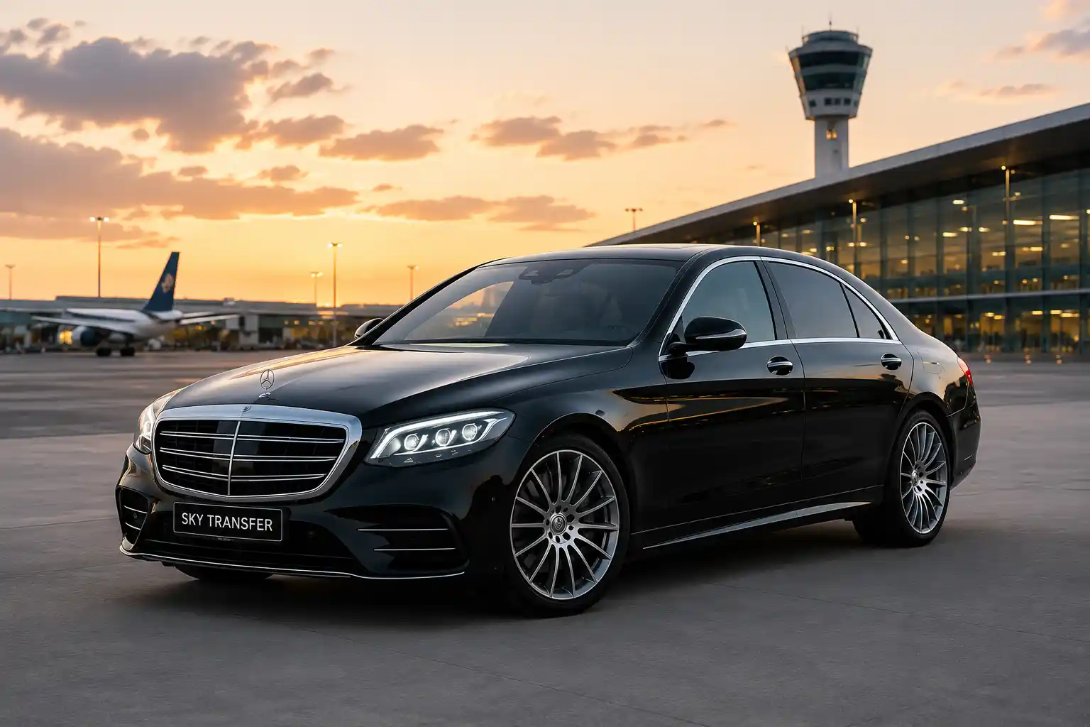 Luxuslimousine für Privattransfers in Frankfurt
