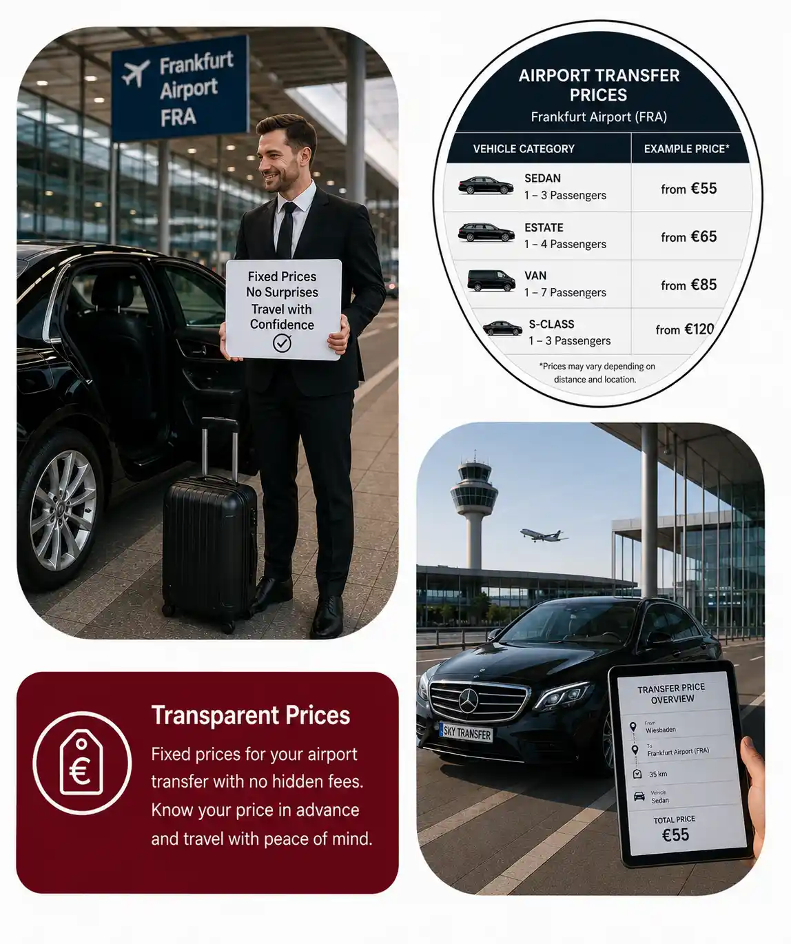 Preise für Flughafentransfers in Frankfurt – Festpreise & Kostenübersicht