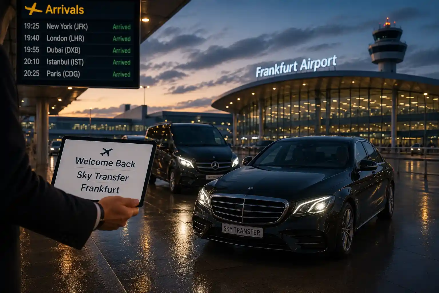 Weitere Flughafentransfer-Strecken zum Flughafen Frankfurt