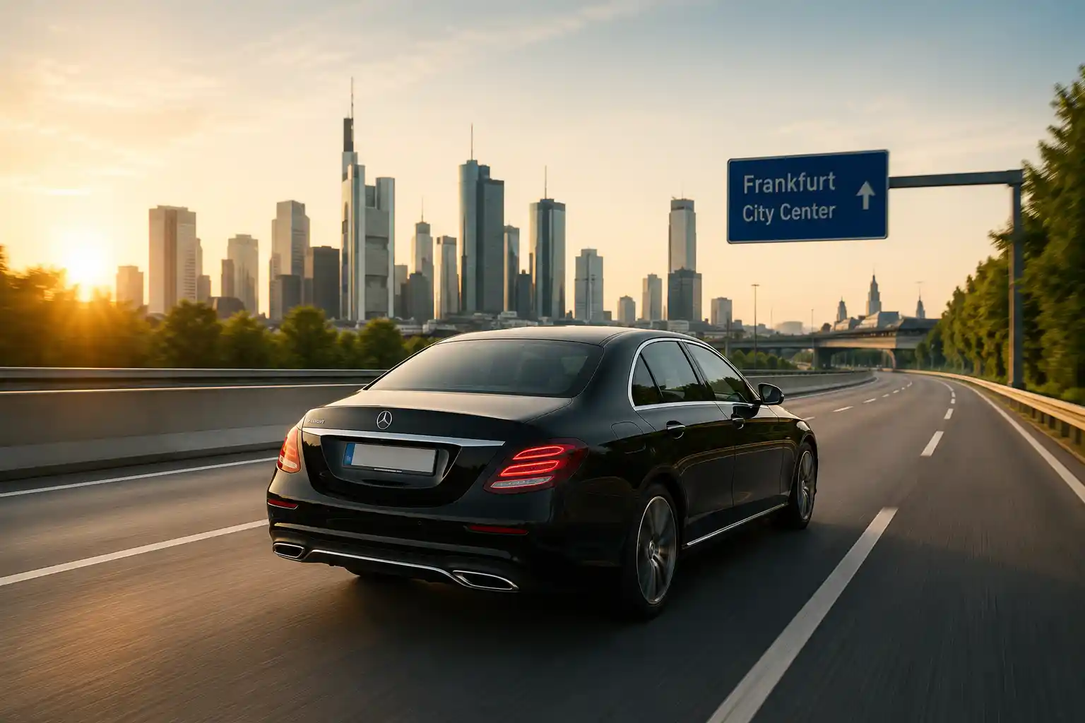 Efficient and direct business rides in Frankfurt