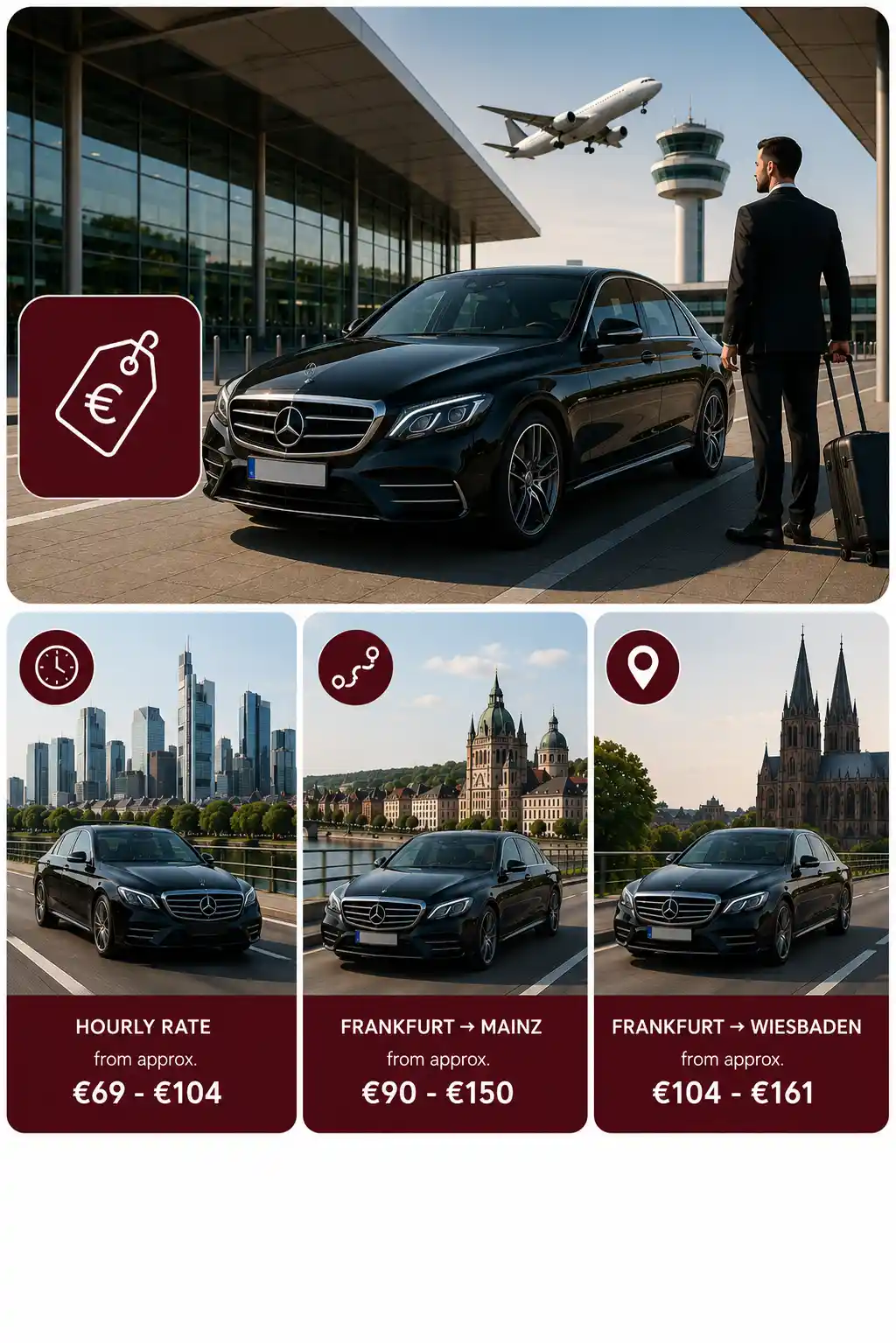 Premium vehicle for business transfers in Frankfurt